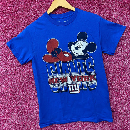 Disney x Junk Food NFL New York Giants Mickey Mouse Kick Back T-Shirt XS