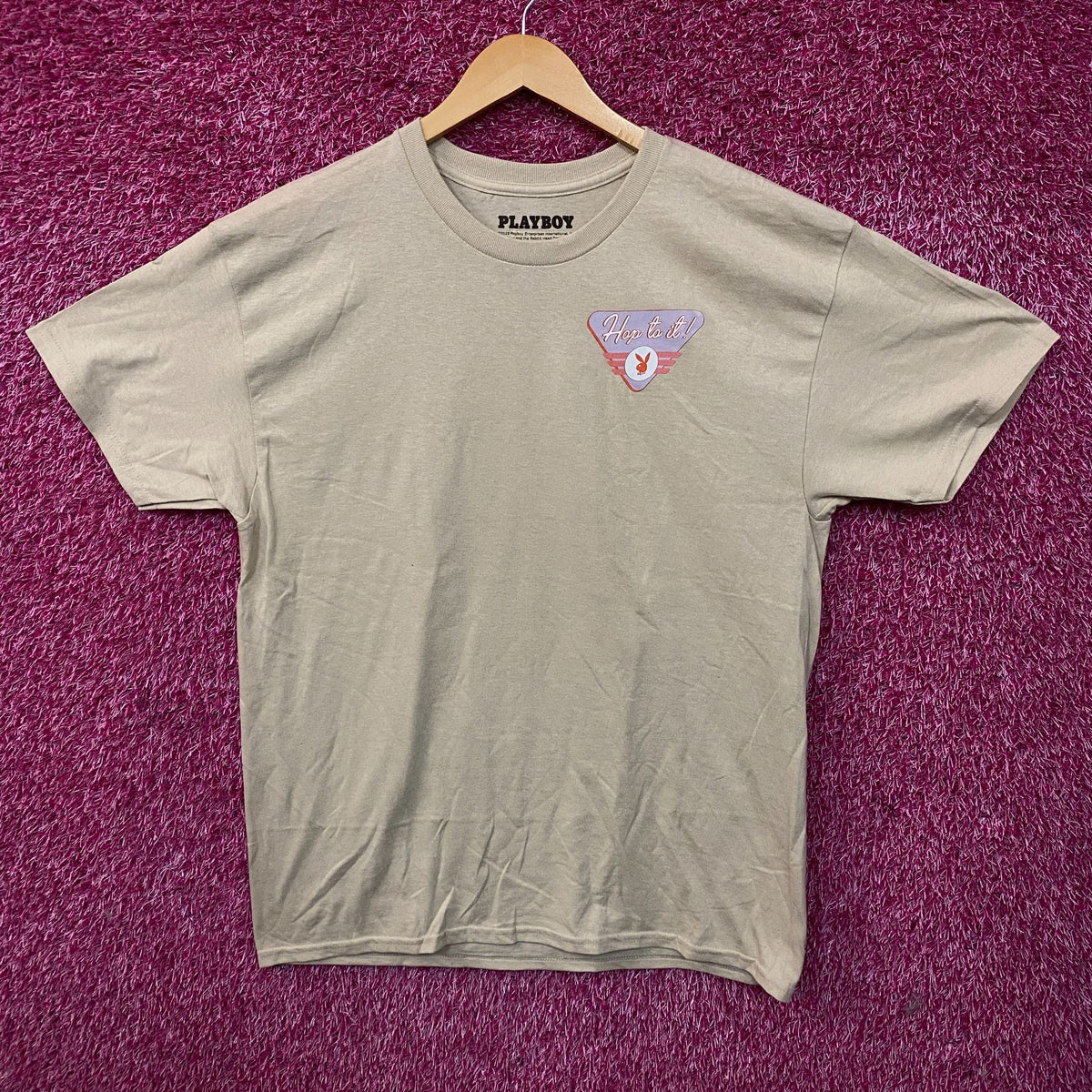 Playboy "Hop To It" Retro Graphic T-Shirt Large