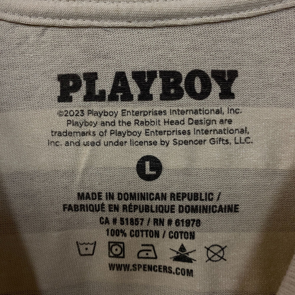 Playboy "Hop To It" Retro Graphic T-Shirt Large
