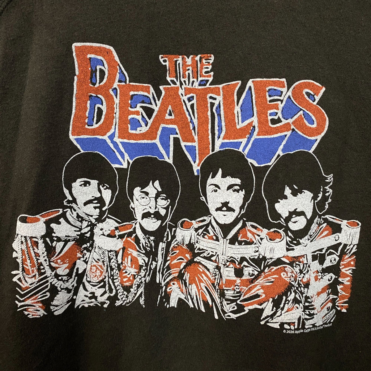 Junk Food Clothing The Beatles Raglan Women's Crewneck Fleece Large
