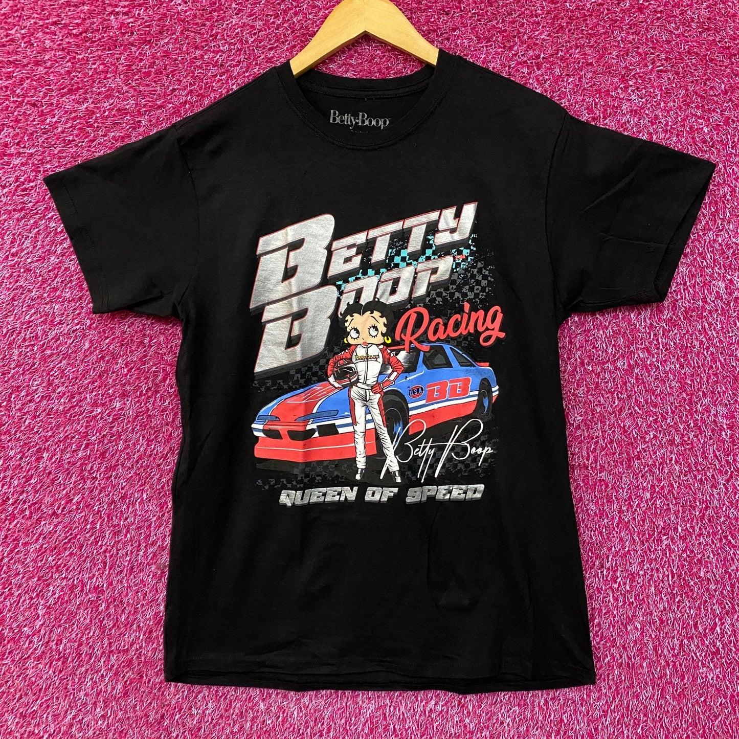 Betty Boop Racing Queen of Speed T-Shirt XL