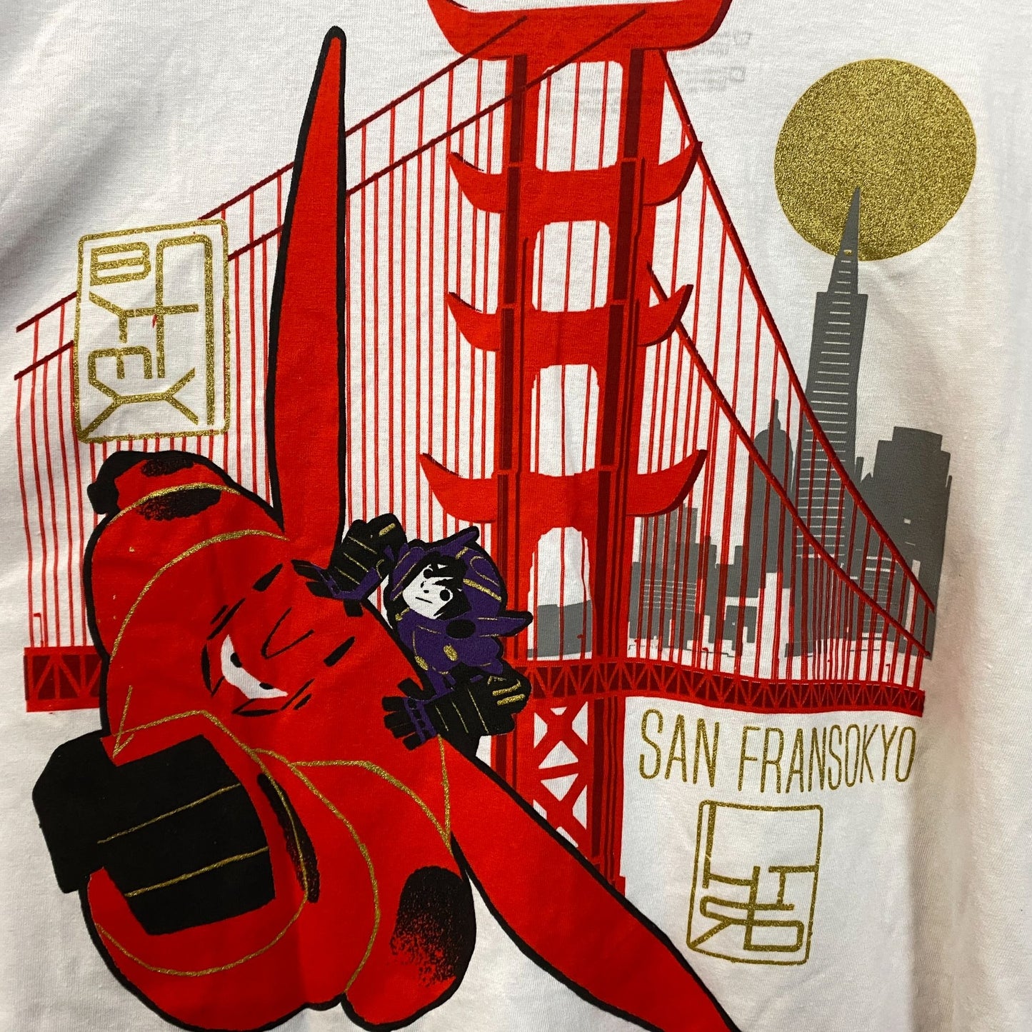 Disney Big Hero 6 Graphic Design Long Sleeve T-Shirt XL