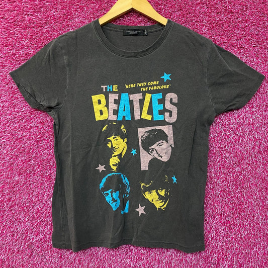 The Beatles Here They Come The Fabulous Beatles Retro Style T-Shirt Small