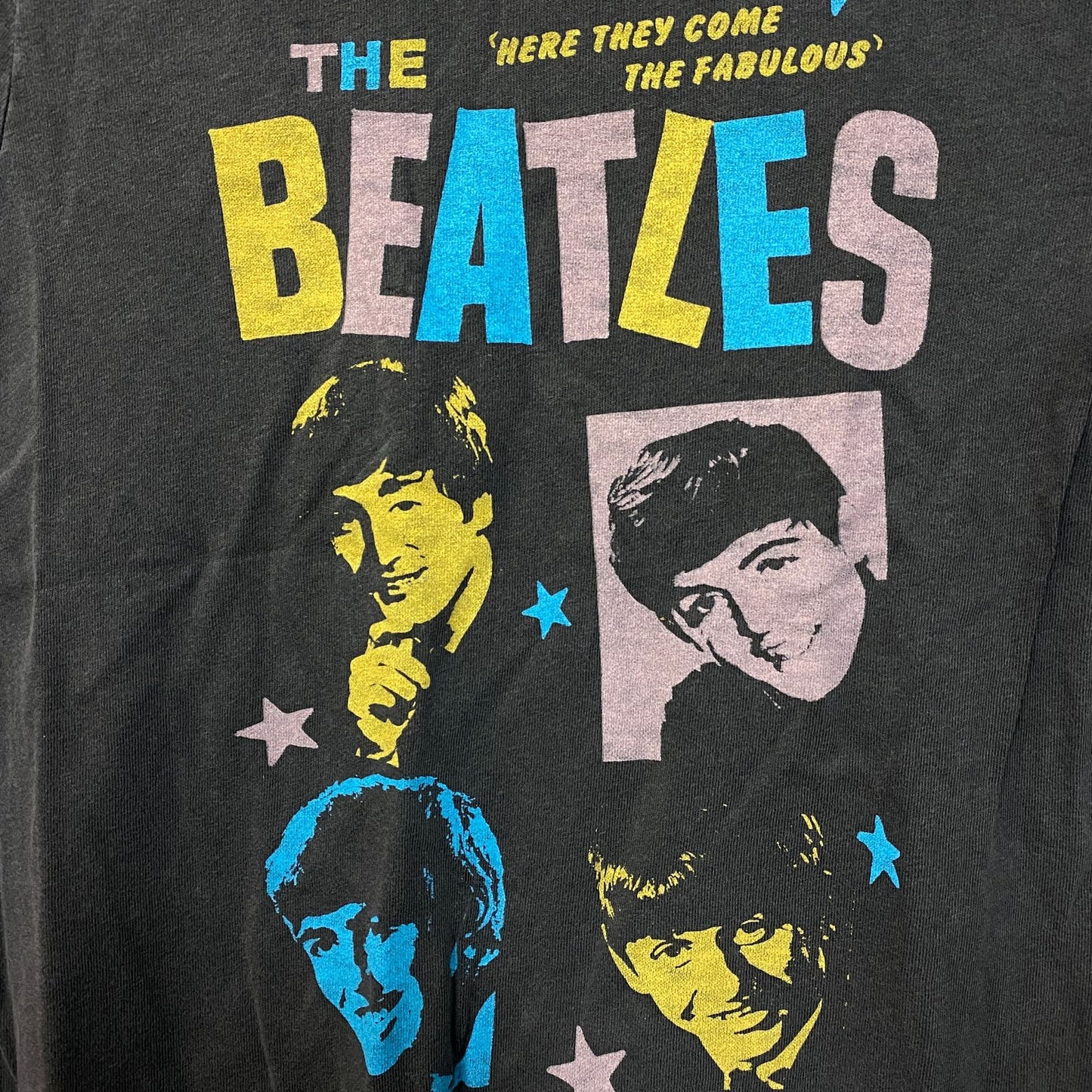 The Beatles Here They Come The Fabulous Beatles Retro Style T-Shirt Small