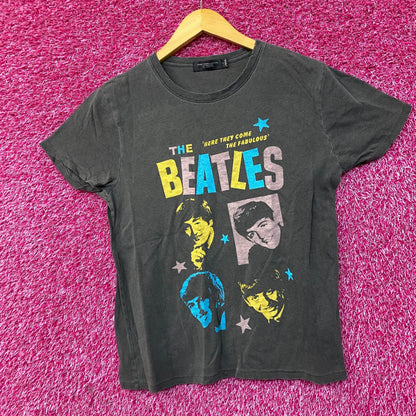 The Beatles Here They Come The Fabulous Beatles Retro Style T-Shirt Small
