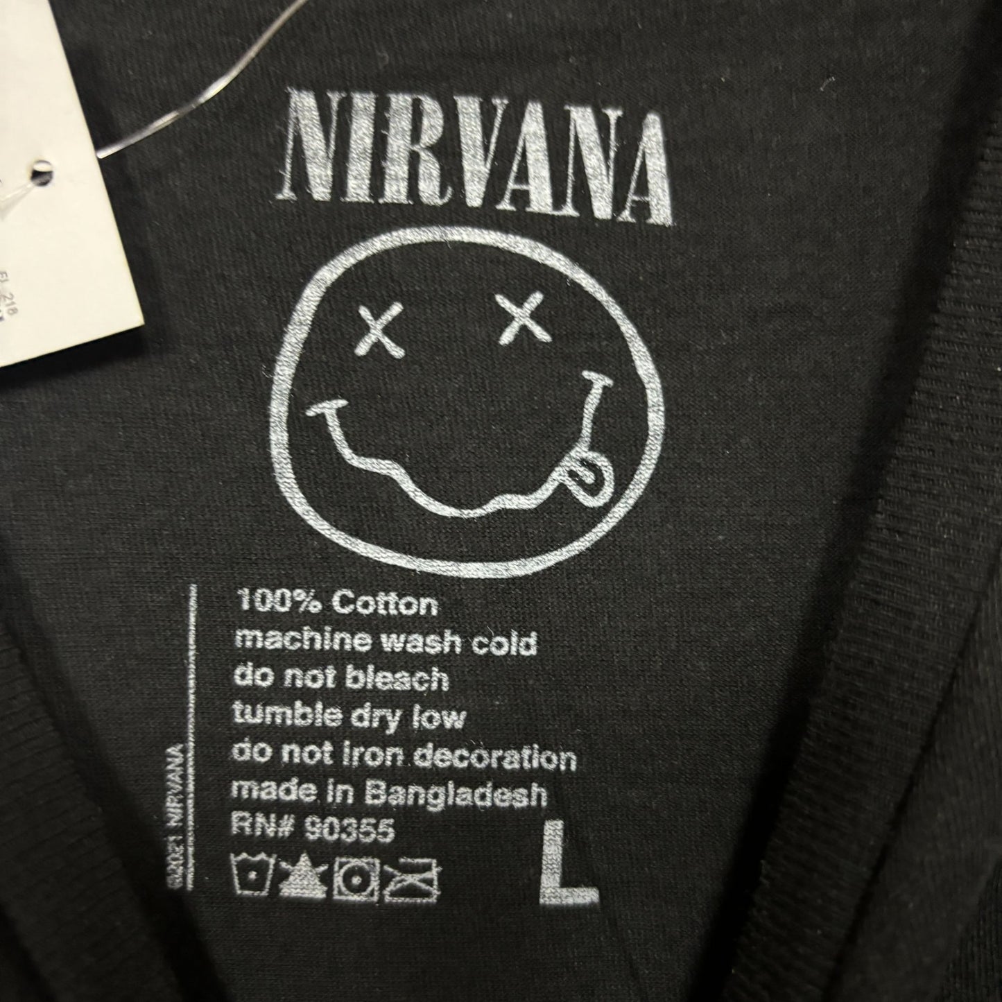 Nirvana Grunge Band Live Tshirt size Large
