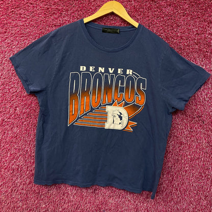 Junk Food Clothing NFL Denver Broncos Chrome Retro Style T-Shirt 2XL