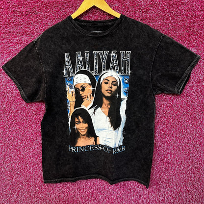 Aaliyah Princess Of RnB mineral Wash Tshirt size Medium