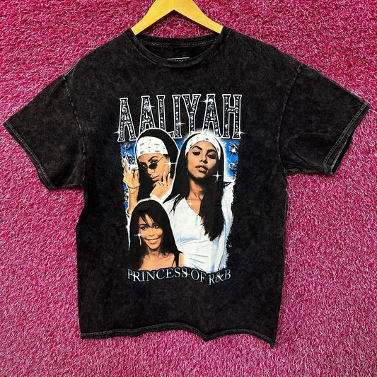 Aaliyah Princess Of RnB mineral Wash Tshirt size Medium
