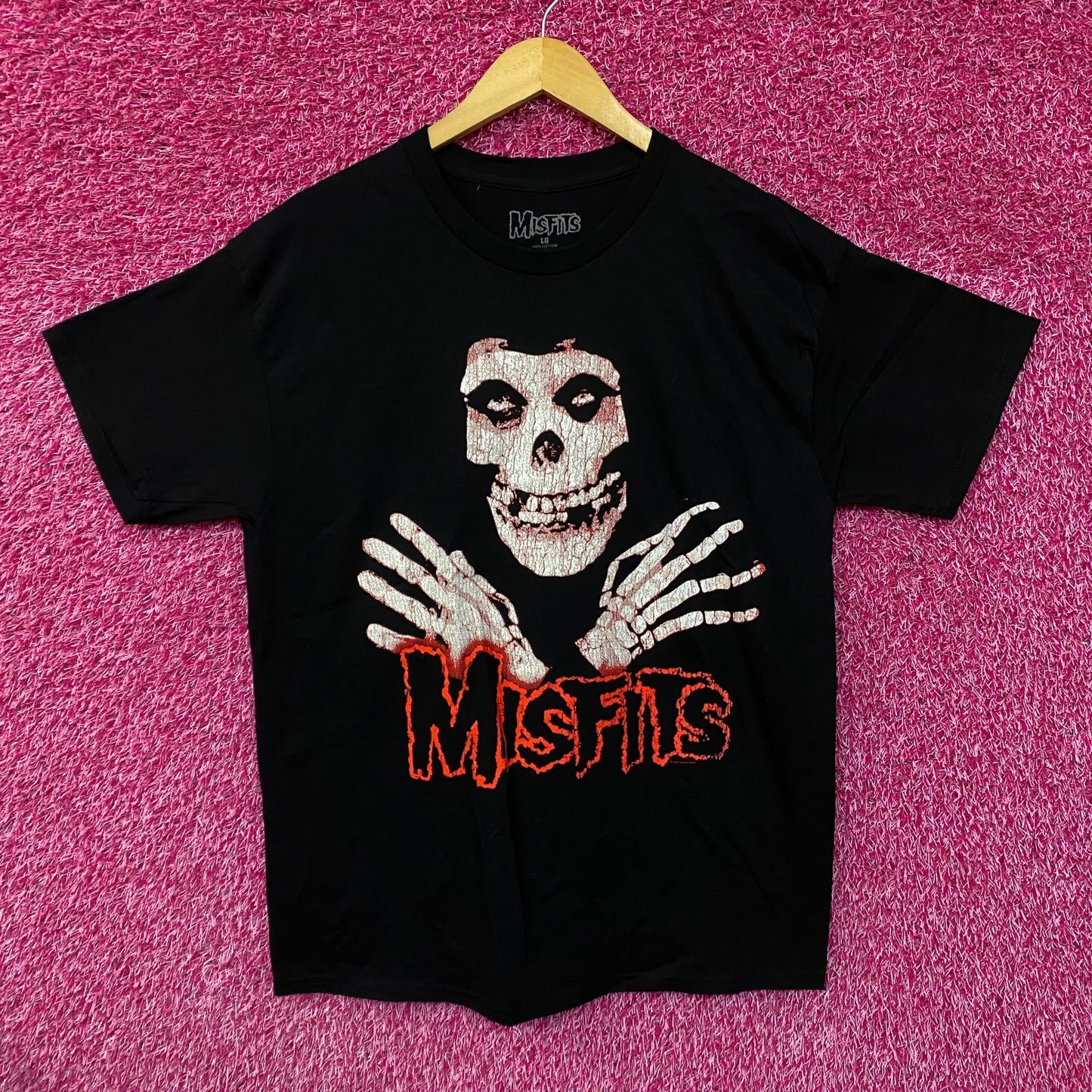 Misfits Crossed Arms Crimson Ghost Horror Punk Band Tee large