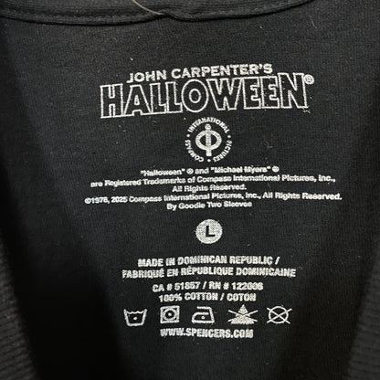 John Carpenter's Halloween Michael Myers Slay All Day Horror Tshirt size Large .