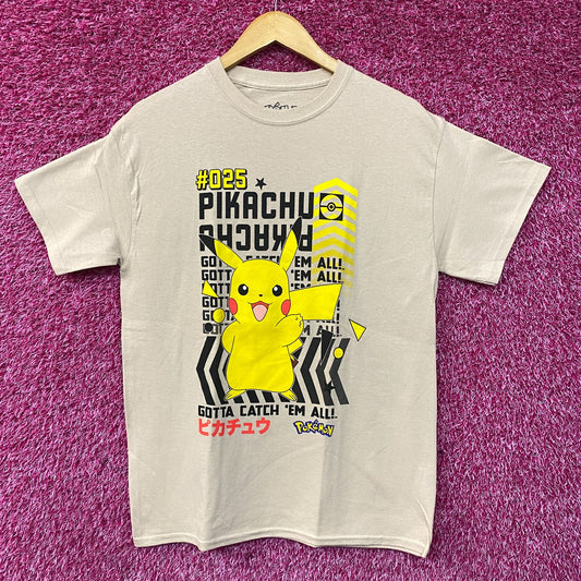 Pokemon Pikachu #025 Gotta Catch 'Em All T-Shirt Medium