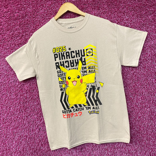 Pokemon Pikachu #025 Gotta Catch 'Em All T-Shirt Medium