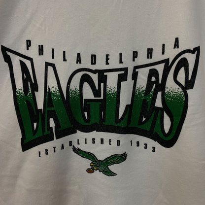 Junk Food Clothing Philadelphia Eagles Logo Crop Crewneck Sweatshirt XL