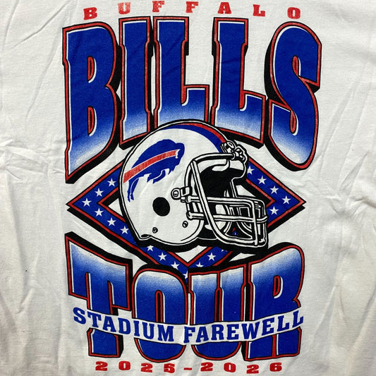Junk Food Clothing Buffalo Bills Stadium Farewell Tour Graphic T-Shirt XL