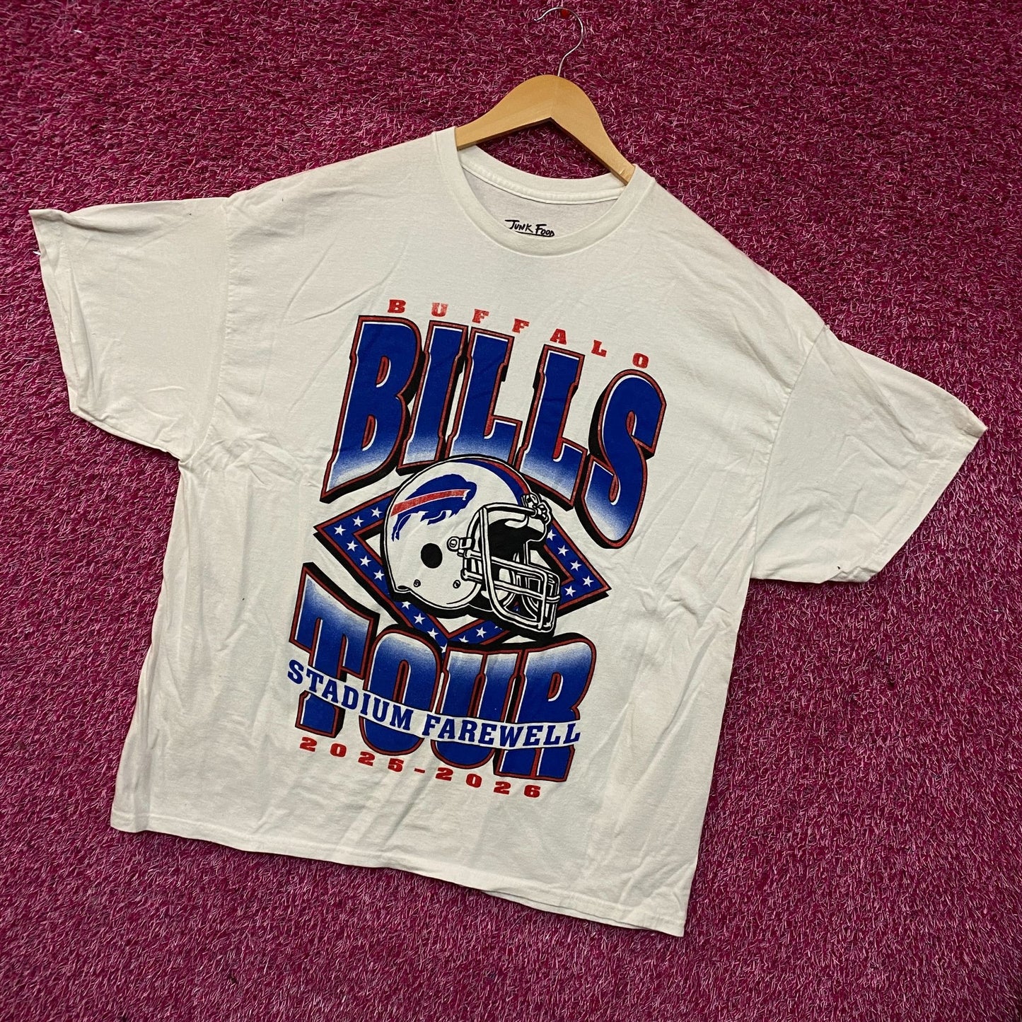 Junk Food Clothing Buffalo Bills Stadium Farewell Tour Graphic T-Shirt XL