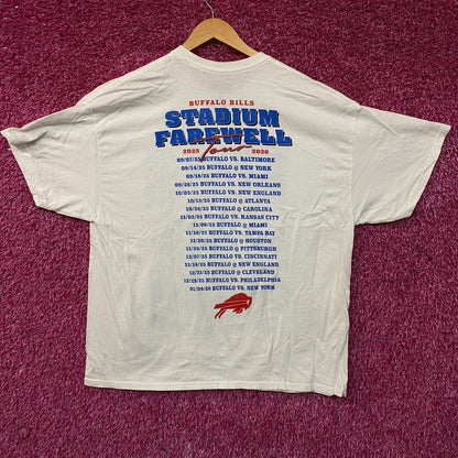Junk Food Clothing Buffalo Bills Stadium Farewell Tour Graphic T-Shirt XL
