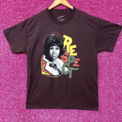 Aretha Franklin Queen Of Soul Respect T-Shirt Large