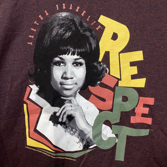 Aretha Franklin Queen Of Soul Respect T-Shirt Large