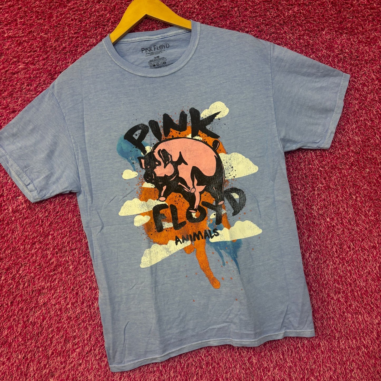 Pink Floyd Animals Album Cover Art Psychedelic Rock Tee S/M