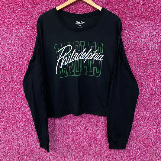 Junk Food Clothing Philadelphia Eagles Timeout Long Sleeve Crop Tee 2XL