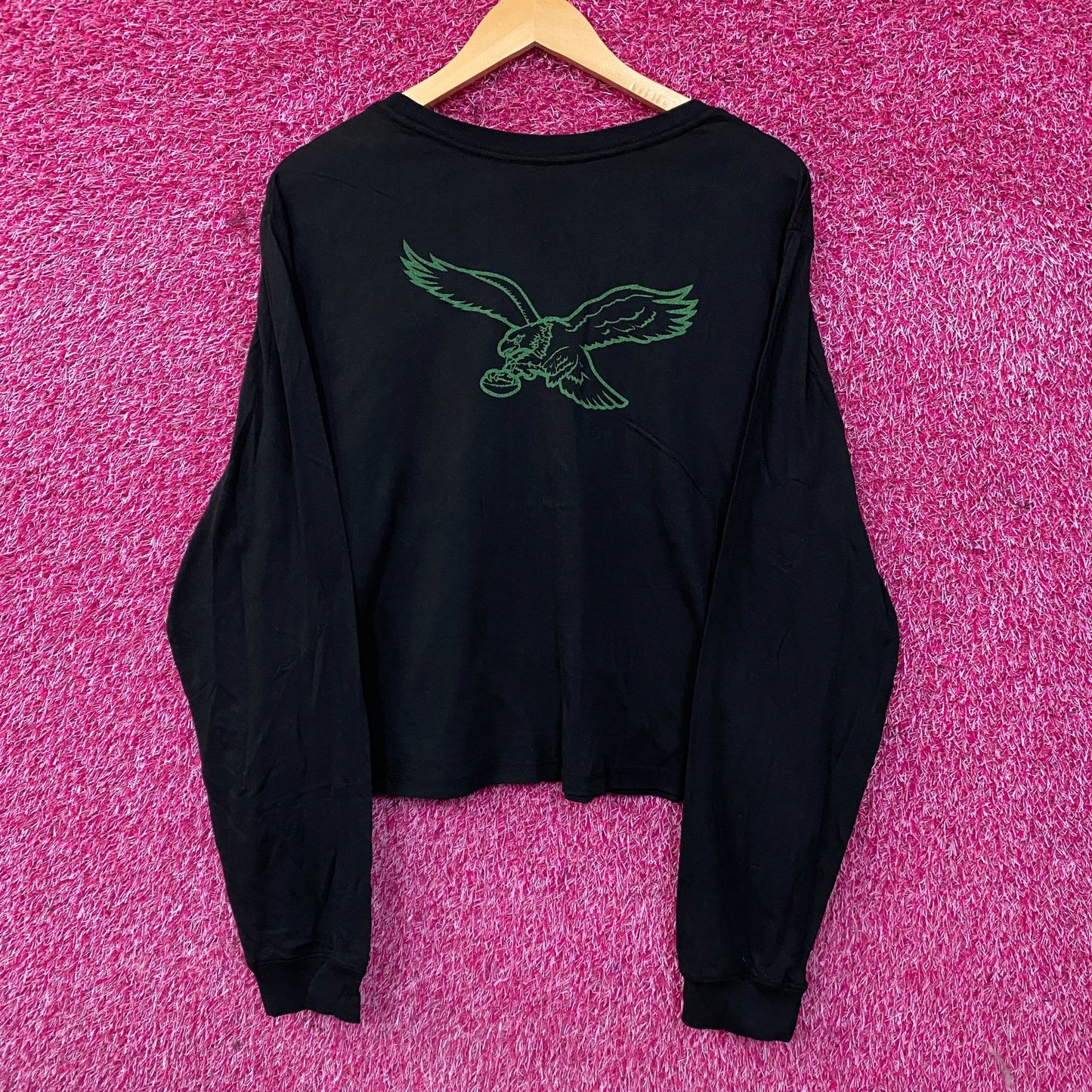 Junk Food Clothing Philadelphia Eagles Timeout Long Sleeve Crop Tee 2XL