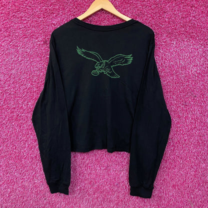 Junk Food Clothing Philadelphia Eagles Timeout Long Sleeve Crop Tee 2XL
