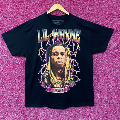 Lil Wayne A Milli Graphic Design Black T-Shirt XL