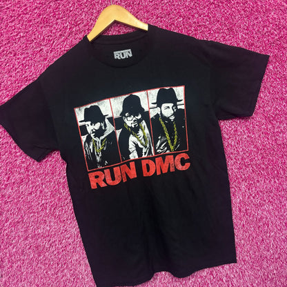 Run DMC Gold Donkey Ropes Raising Hell Distressed Rap Tee S