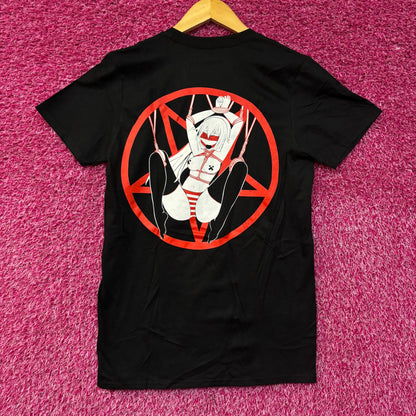 Four Eyes Bondage Hentai Shibari Pentagram Anime T-Shirt Small
