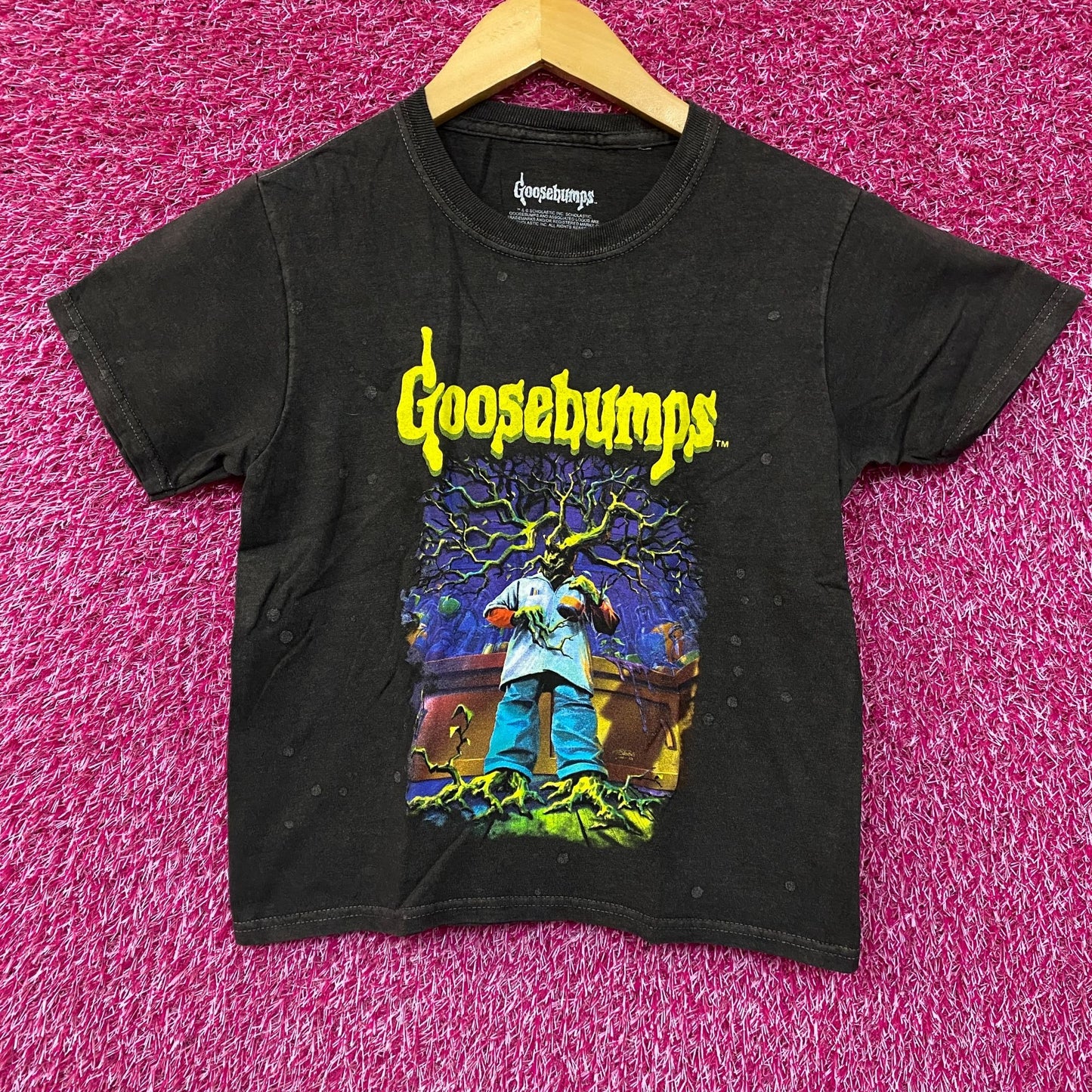 Goosebumps Stay Out Of The Basement Dr. Brewer's Clone Midriff T-Shirt Small