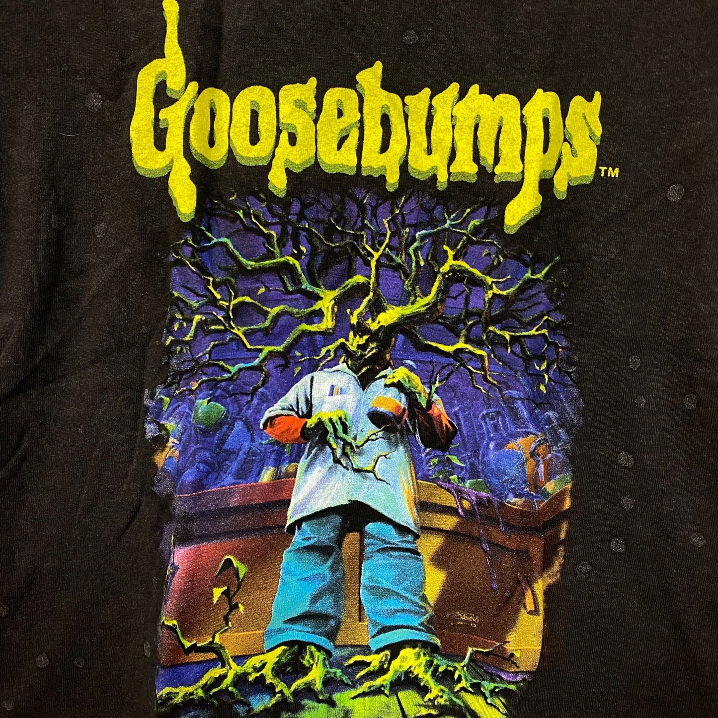 Goosebumps Stay Out Of The Basement Dr. Brewer's Clone Midriff T-Shirt Small