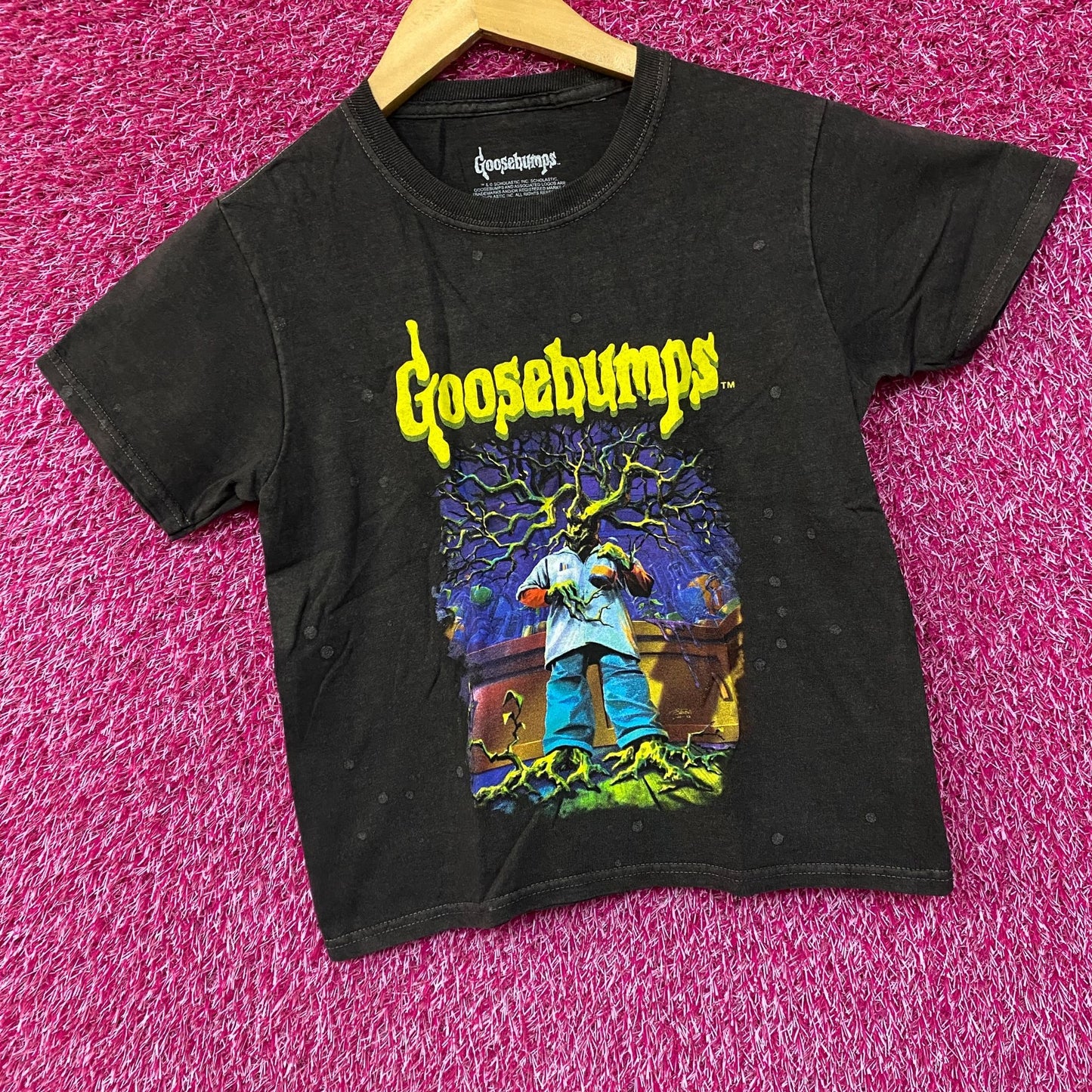 Goosebumps Stay Out Of The Basement Dr. Brewer's Clone Midriff T-Shirt Small