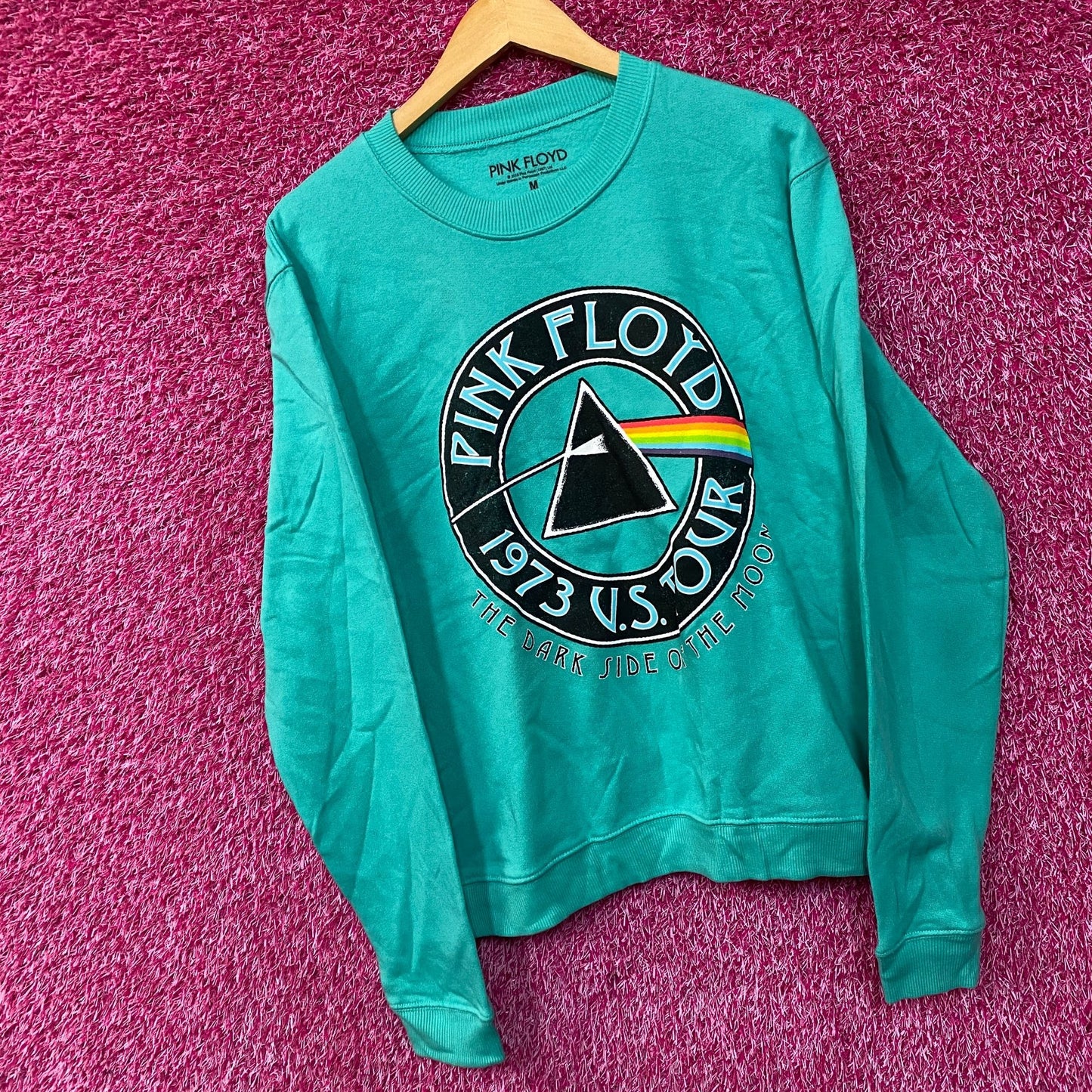 Pink Floyd 1973 US DSOTM Tour Band Crewneck Sweater Medium