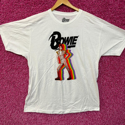 David Bowie Ziggy Stardust Rainbow Starman Rock Tee XL