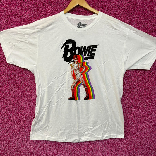 David Bowie Ziggy Stardust Rainbow Starman Rock Tee XL
