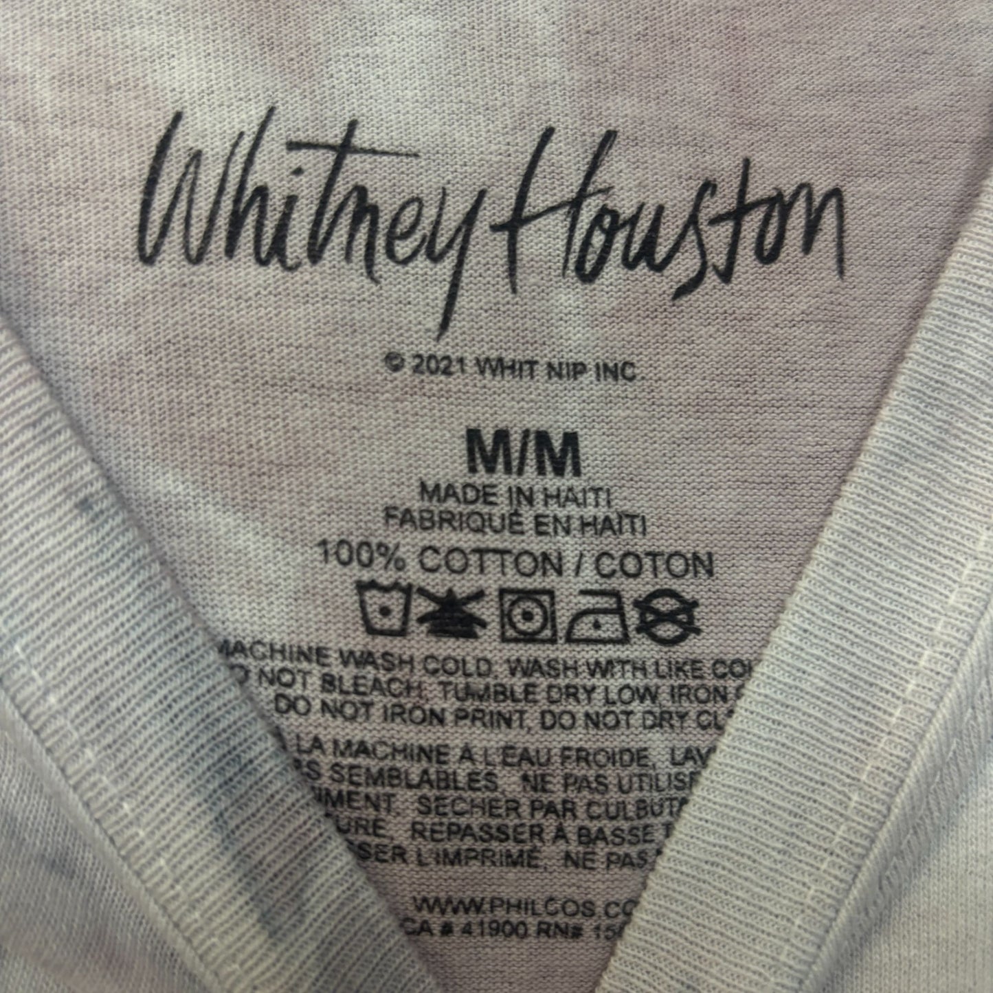 Whitney Houston Wanna Dance wit Somebody Dance Pop Tie Dye M
