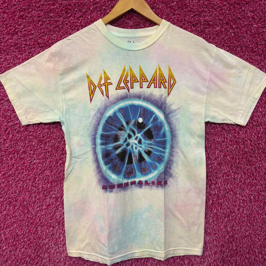 Def Leppard Adrenalize tiedye Rock Tshirt size medium