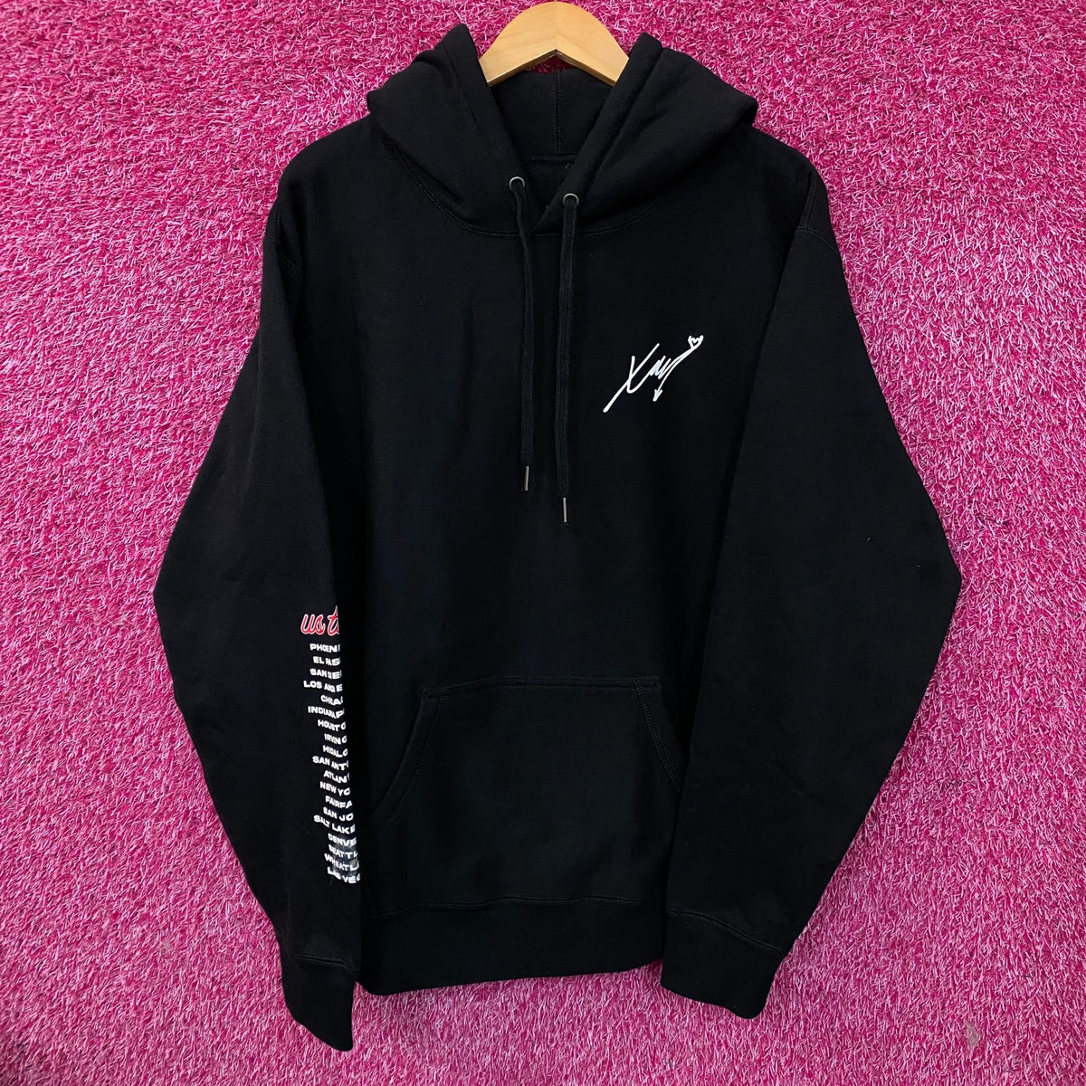 XAVI X-Tour Heart on Fire Hoodie Size Large
