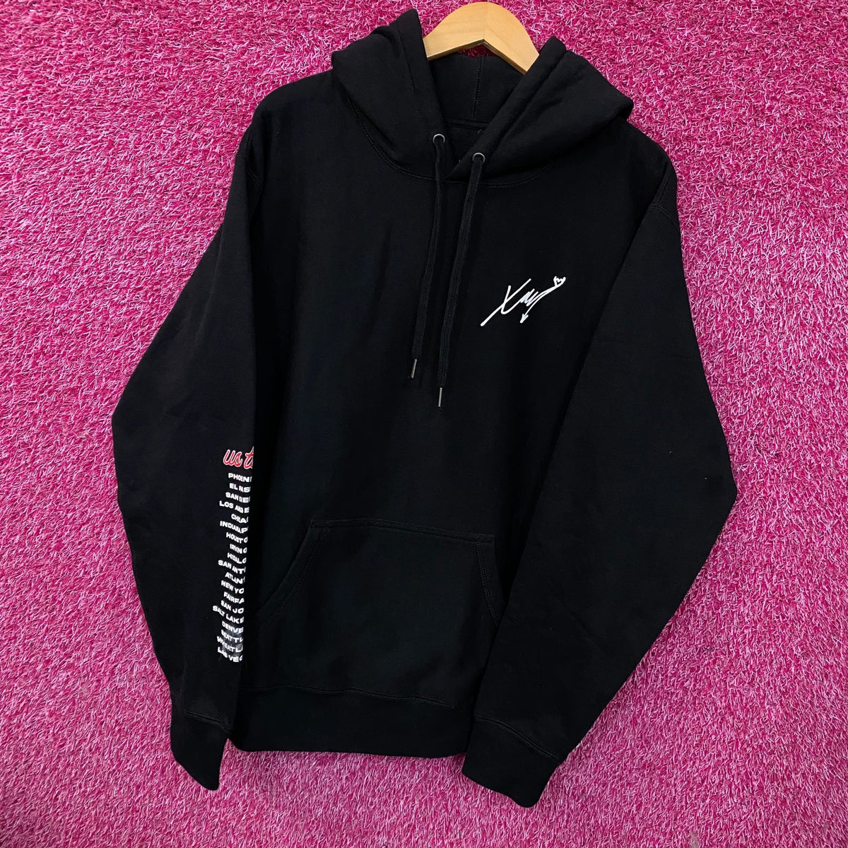 XAVI X-Tour Heart on Fire Hoodie Size Large