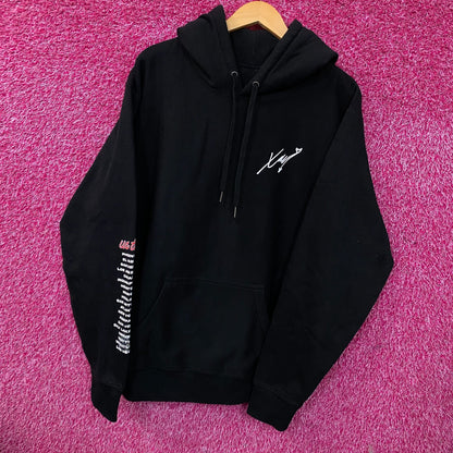 XAVI X-Tour Heart on Fire Hoodie Size Large