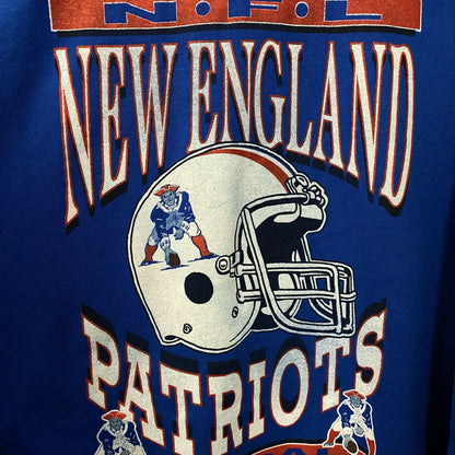 Junk Food Clothing New England Patriots Helmet Flea Market Crew Fleece Large