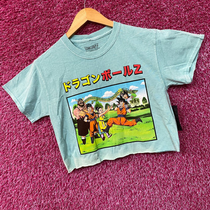 Dragon Ball Z Goku Family Graphic Design  Anime Crop Top Small
