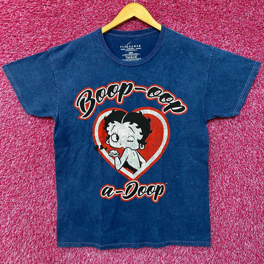 Betty Boop Boop-Oop-A-Doop Heart Art Graphic T-Shirt Medium