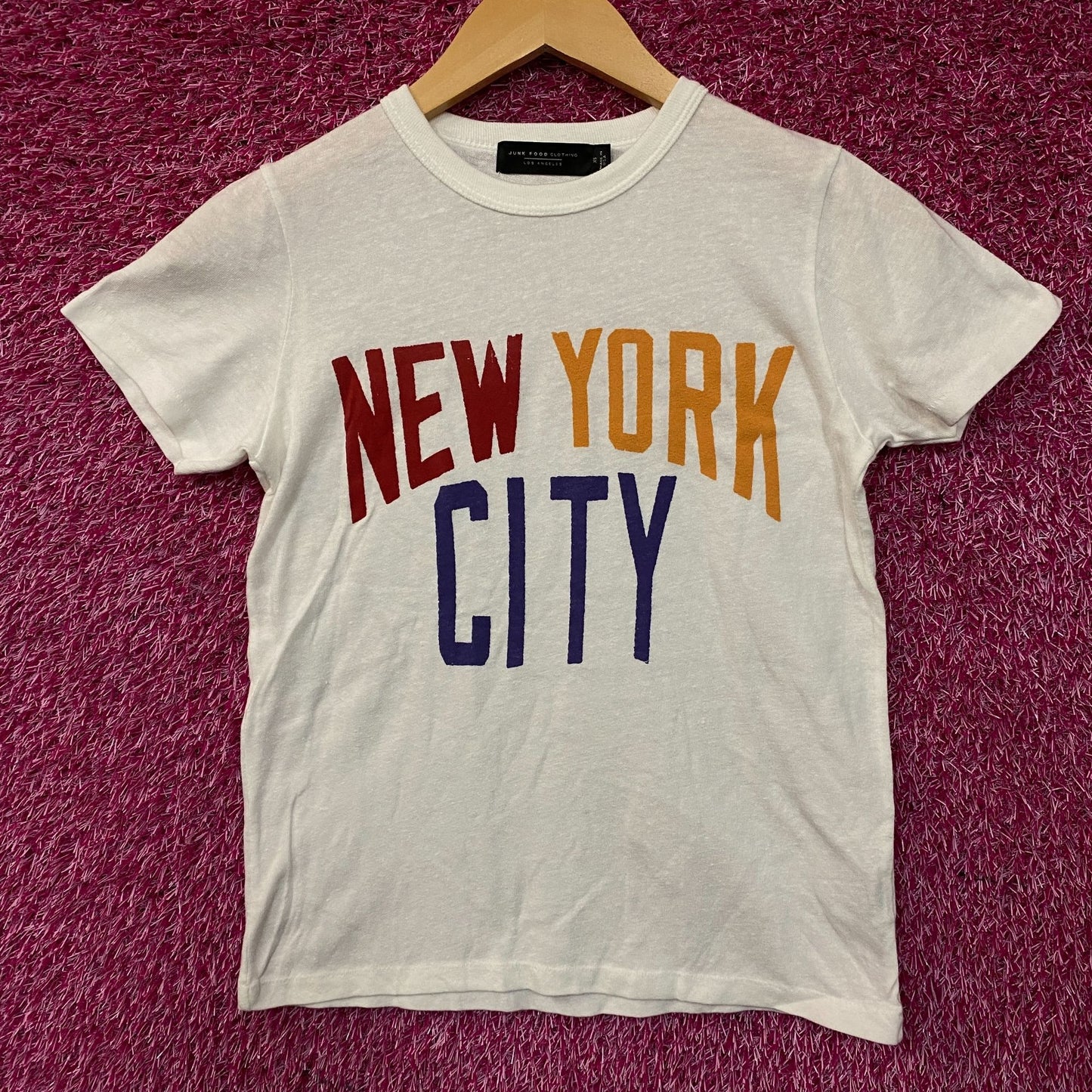 Junk Food Clothing Women's New York Original Tee XS