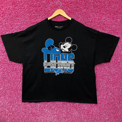 Disney x Junk Food NFL Detroit Lions Mickey Mouse Kick Back Shirt 2XL