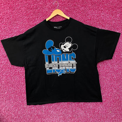 Disney x Junk Food NFL Detroit Lions Mickey Mouse Kick Back Shirt 2XL