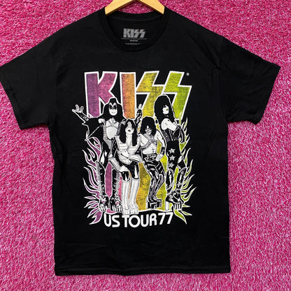 Kiss Tour 1977 Poster Tshirt size Medium