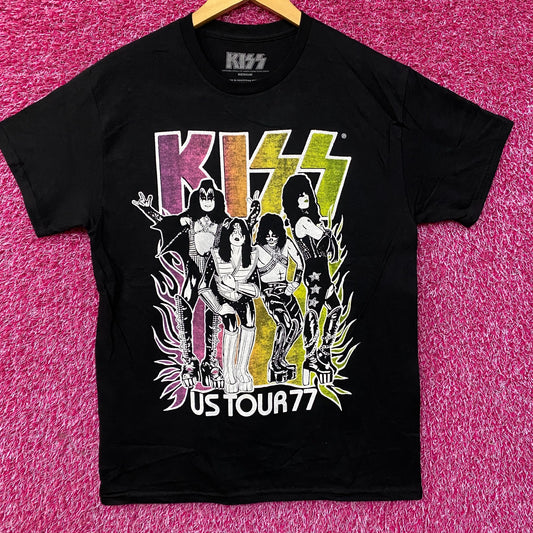 Kiss Tour 1977 Poster Tshirt size Medium