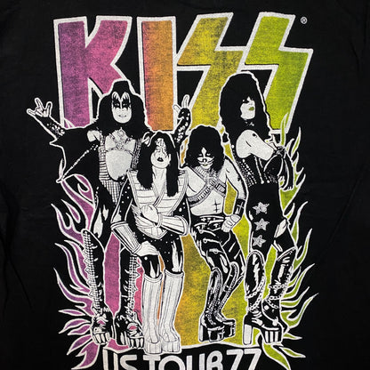 Kiss Tour 1977 Poster Tshirt size Medium
